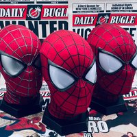 Ręcznie wykonana maska cosplay Spider-Man 2, wersja Garfielda, zgodna z filmem, Peter Parker, rękodzieło kolekcjonerskie na prezenty urodzinowe.