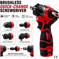 Electric Drill Conversion Accessory Quick Lock Chuck Fits Standard 6.35mm Hex Bits Works with Cordless Corded Drills for Repair