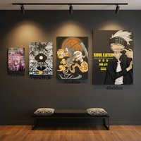 Classic Anime Soul Eater Poster Premium HD Self-Adhesive Wall Decor – Peel & Stick, Residue-Free