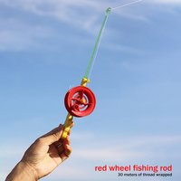 Winter Retractable Ice Fishing Pen Pole Mini Spinning Rod Children Outdoor Ice Fishing Tool