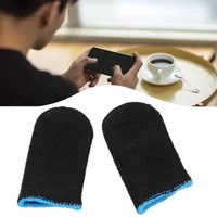 1 Pair Mobile Game Sleeve Super Thin And Breathable Gaming Finger Cots For Smart Touch Screen Finger Gaming Thumb Gloves 1$
