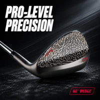 Right-Handed Matte Black Golf Wedge, Selectable Angle (50) ° /52 ° /54 ° /56 ° /58 ° 60 ° High-Friction Parallel Groove Design, Precise Chipping Around the Green, Sand Bunker Rescue Performance,