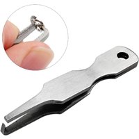 Double Loop Ring Opening Pliers Fishing Line Pliers Stainless Steel Quick Split Rings Opener Tool Fishing Line Tweezers