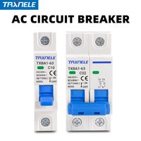 AC MCB 1P 2P 230V 400V 6KA Mini Leistungsschalter Luftschalter 6A 10A 16A 20A 32A 40A 50A 63A Überlast Kurzschutz