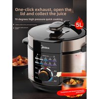 Electric pressure cooker, household smart 5L multi-functional electric pressure cooker, rice cooker, 0 coating