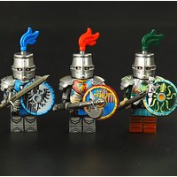 ST36731-3733 medieval castle knights assembling building block toys
