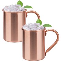 New 100% Copper Cups Pure Solid Moscow Mule PURE Copper Mugs-Shaped 400ml Cocktail Cups Beer Milk Mug Drinkware