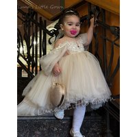Customized Simply Ball Girl's Princess Dress Flower Girl Dresses for Wedding First Communion Gowns 2026