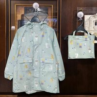 Dartei Japan All-In-One Kidsren's Windproof and Rainproof Ei-720Sr Cartoon Cute Outdoor Mountain Climbing Hiking Comfortable Breathable Bicycle Poncho