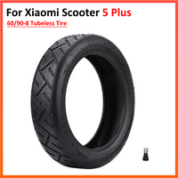 60/90-8 Tubeless Tire for Xiaomi 5 Plus Electric Scooter 12 Inch Vacuum Tyre with Straight Nozzle
