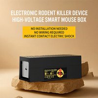 1800V High-Voltage Electronic Mouse Trap, Smart Removable Battery, Touchless Automatic Mouse Extermination Box