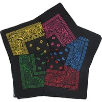 2023 New 54cm Popular Hip Hop Printed Cashew Flower Bandana Man Women Outdoor Headbands Scarves Boys/Girls Hair Accessories