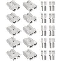 10Pcs 50A/120A/175A/350A Anderson Style Plug Connector 12-24V DC Battery Quick Connector Disconnect Plug for Motor Winch Trailer
