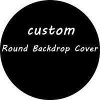 Yeele Custom Round Backdrop Cover Personalized Text/Image/Logo/Size Birthday Wedding Festival Party Decoration Circle Background