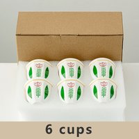 6pcs Ceramic Cups Mid Eastern Style Anti-scald Coffee Mugs Safety Packing Espresso Cups Home Hand Held Cappuccino Teacup Gifts