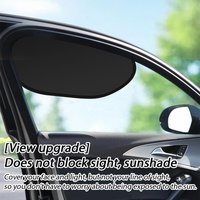 Car Side Window Glass Privacy Blackout Curtain 99.9% UV Protection Anti-Glare Curtain For Driver's Car Sunshade Blocker