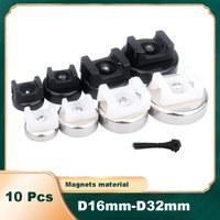 10 Pcs Magnetic Base with Strip cable Rubber Coated Magnet Strong Winder Holder Cord Clip Protector Super Strong Magnet