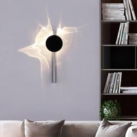 Nordic Modern Luxury Stainless Steel Wall Lamp Water Ripple Rotating Decorative Lamp Living Room Bedroom Corridor Led Lighting