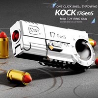 Alloy Finger Ring Spinner Anxiety Stress Relief Toys Office Toys Mini Throwing Shell Gun Metal EDC Adult CS Gift QG583