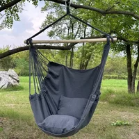 1pc130*100cm Leisure Fabric Hammock Chair Outdoor Swing Chair Hammock Dormitory Hammock Chair Anti Rollover Hammock With Storage