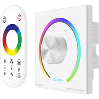 LED Light Strip Wallmount Glass Pannel Touch EU AU Controller Dimmer CCT RGB 12V 24V 6A/CH Home Commercial 0-100% Smooth Dimming