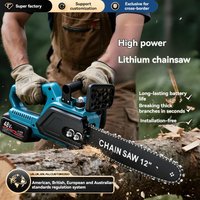 12 inches 48V Lithium Electric Chainsaw, Household Saws, Tree Felling Saws, Cutting Saws, Handheld Household Chainsaw
