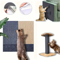 Anti Cat Scratch Furniture Protector, Self-Adhesive Cat Scratching Mat, Trimmable Cat Carpet Scratcher Pad for Sofa Couch