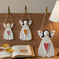 1/2/3 Angel Candle Shaped Gypsum Silicone Mold Hanging Decoration, Suitable for Wedding, Home Decoration, Candles, Resin