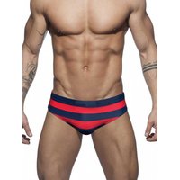 Striped Beach Shorts for Men Swimming Trunks Low Waisted Swimwear Boxer Briefs Sexy Bikini Bathing Suit Underwear Boardshorts