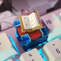 MC Enchanting Table Translucent Custom ESC Replacement Rotatable Keycap Mechanical Gaming Keyboard DIY Game Fans Trendy Toy Gift
