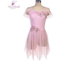 2025 New Lyrical Dance Costumes Ballet Dress Pink Dancewear 25024