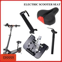 Electric Skateboard Saddle for 10 inch Scooter Foldable Height Adjustable Shock-Absorbing Folding Seat Chair