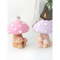 3D Mushroom Silicone Molds Create Realistic Mushroom Candle Plant Scented Beeswax Soap Home Decor Perfect for Craft Enthusiasts