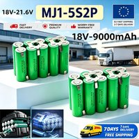MJ1-Akkupack, geeignet für 18-V-Akkus von Elektrowerkzeugen, zum Selberlöten von Akkus, MJ1-18650-Akkus, 9000 mAh, 20 A Entladestrom, 18–21-V-Akkus für Elektrowerkzeuge, 18650-Lithium-Ionen-Akkupack.