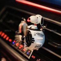 Snoopy Car Vent Clip Air Freshener Cute Cartoon Peanuts Auto Interior Decor Scented Freshener for Vehicle Dashboard Gift Idea