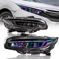 LED RGB Headlights For Honda Civic 10th Gen 2016-2022 with Sequential Turn Signal Sedan/Coupe/Hatchback EX/LX/Sport/Touring/Si/T