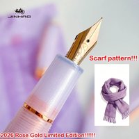 2026 Limited Edition Sakura Pink! JINHAO 82 Plus Fountain Pen Rose Clip Rose Scarf Pattern Nib School Office Supplies Stationery
