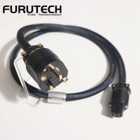 From Japan Furutech FP-3TS762 μ-OFC hifi UK power cable HI-END audio US&EU power amplifier power supply cable 5sq.mm 10AWG