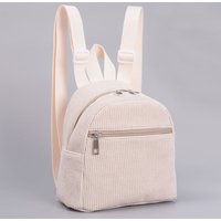 Kids Minimalist Corduroy Classic Casual Backpack Cute Mini High Quality Travel Women's Bag