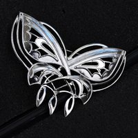 romantic hollowed butterfly brooches for women simple metal clothes lapel pins backpack badges jewelry accessories gifts