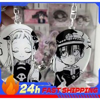 Jibaku Shounen Hanako-kun Love Acrylic Keychain Magnetic Suction Couple Accessory Nene Acrylic Pendant Collectible Kun Ins Toys