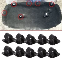 10pcs Car Hood Bonnet Insulation Clips Rivet Retainer 1H 5863849 A01C for VW Polo Tiguan Passat B5 B6 SEAT Leon 2 Skoda Octavia