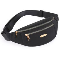 Men's and Women's Casual Waist Bag, Crossbody Bag, Durable and Versatile Front-Clasp Shoulder Bag