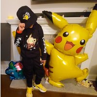 Balon foliowy Pikachu o wysokości 132 cm, dekoracja na przyjęcie tematyczne Pokemon, urodziny dziecka, baby shower, balon Pokemon