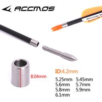 12/20pcs Archery Explosion-proof Ring For ID 4.2mm Arrow Shaft Stainless Steel Arrow Protecter Collar Shooting Accessories