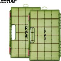 Goture 3600/3700 Large Fishing Lure Box Portable Lure Storage Multi Compartments Gear Tool Box Carry Case Tackle Accessory