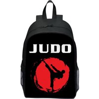 New printed JUDO Judo backpack for elementary school students, Karate cartoon backpack for 123rd grade, casual and lightweight