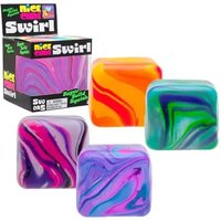 NeeDoh Nice Cube Sensory Toy, Soft Squishy Gel Filled Stress Relief Fidget Cube, Slow Rebound Gift for Kids Adults