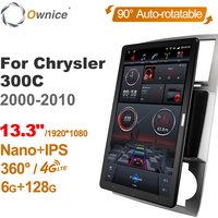 1920*1080 13.3" Ownice Android 12.0 Car Multimedia for Chrysler 300C 2000 - 2010 Auto Radio Audio 4G LTE 360 Optical 8 Core