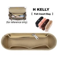 For H Kelly 25 28 32 Felt Insert Organizer Bag For Makeup Women's Handbag Travel Inner Portable Cosmetic Storage Bag